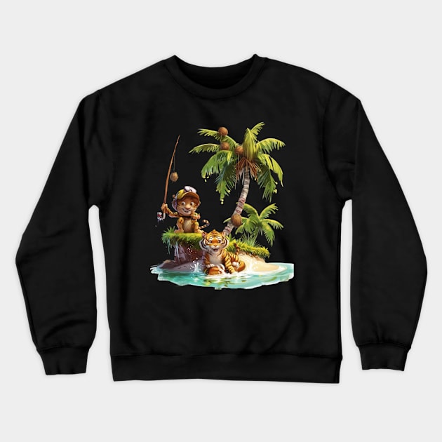 Calvin and Hobbes Mystery Crewneck Sweatshirt by QuickMart